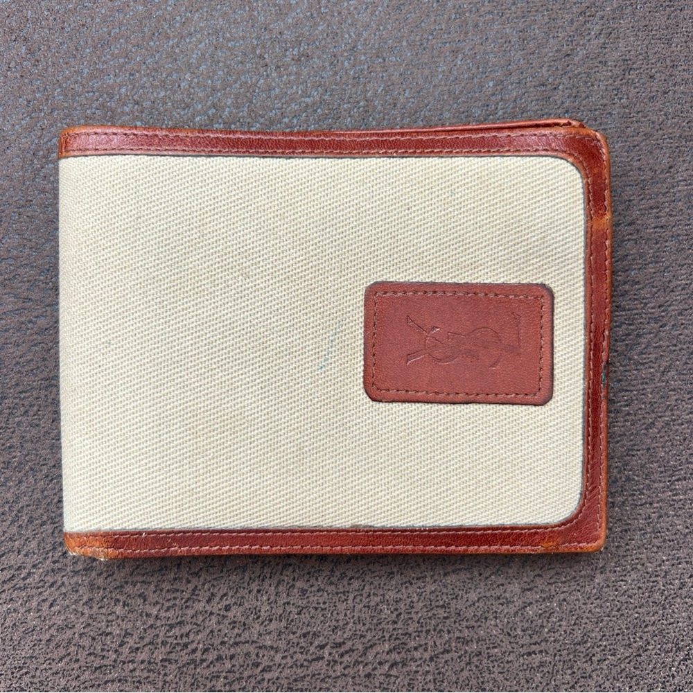 1970's Yves Saint Laurent YSL Leather Wristlet Wallet